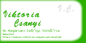 viktoria csanyi business card